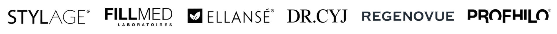 Brands we stock: Stylage, Fillmed, Ellansé, Dr.CYJ, Regenovue, Profhilo